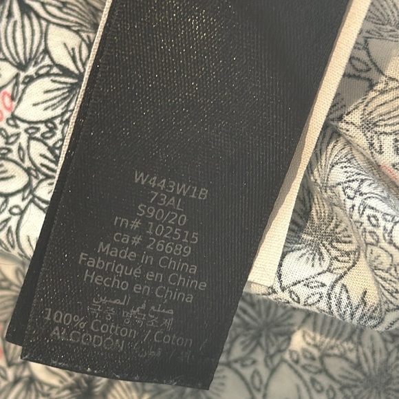 John Varvatos Black and White Geometric Shirt Size Small - Picture 6 of 6